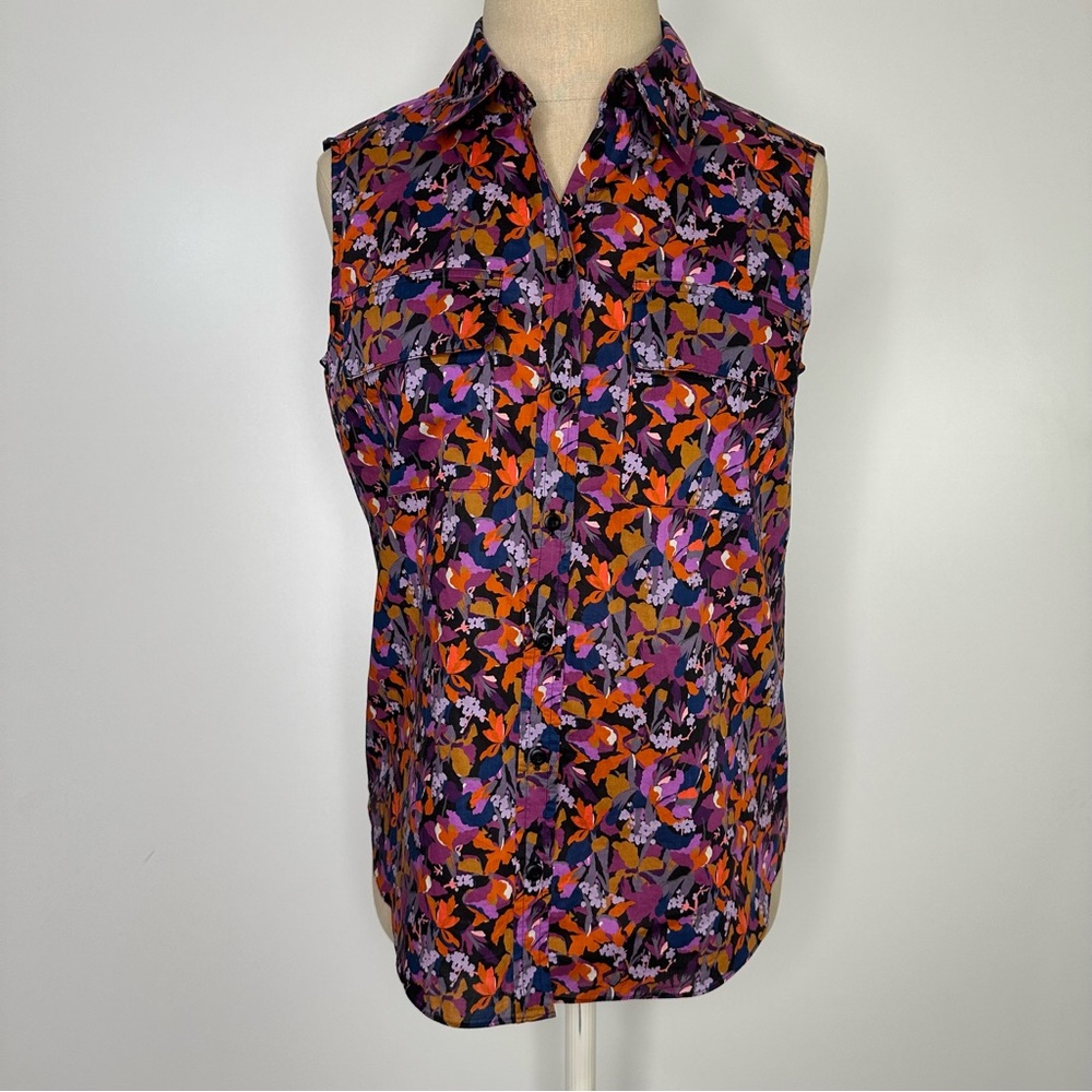 ANTONIO  MELANI  floral BLOUSE XS